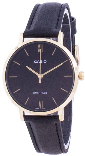 Casio enticer quartz - enticer, leder